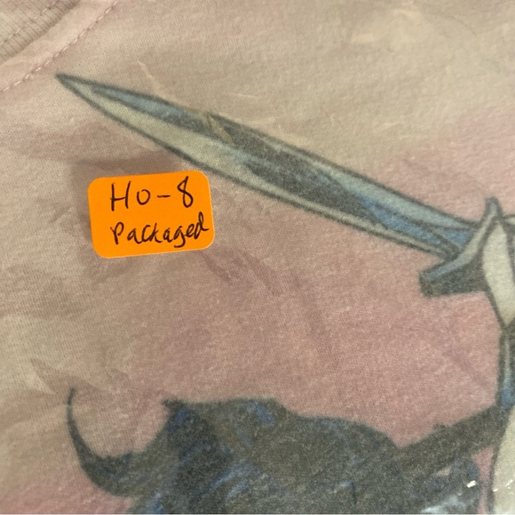 DC Women Juniors 3-5 S Sweatshirt Pullover Crew Neck Wonder Woman Tie Dye Pink - Picture 12 of 12